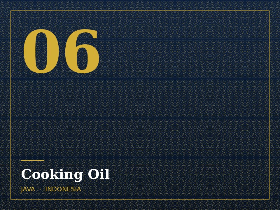 Cooking Oil - Java